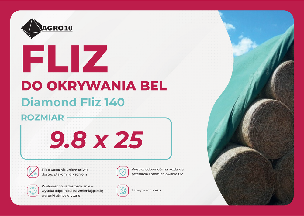 Diamond Fliz do okrywania bel  9.80 x 25.00m (120 Bel) 1