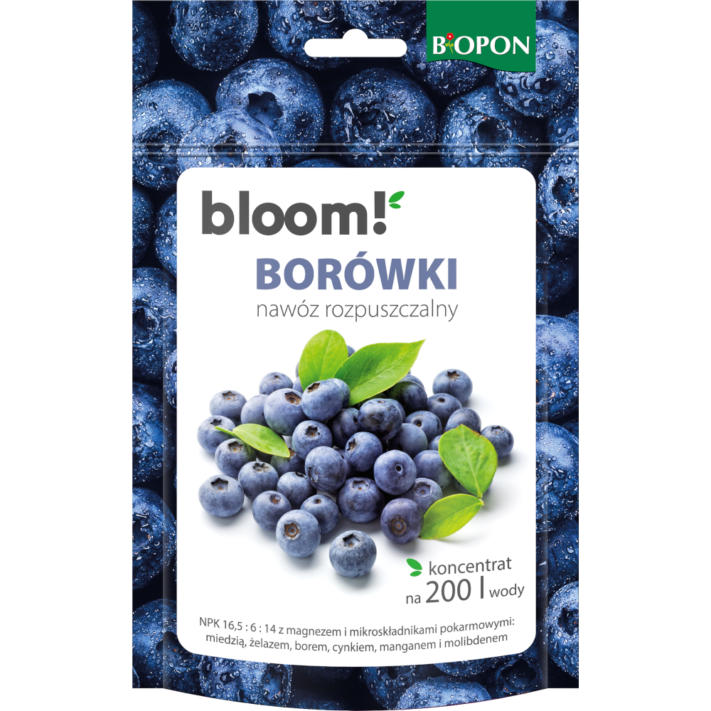 Biopon Bloom! Borówki - nawóz rozpuszczalny 200g 1