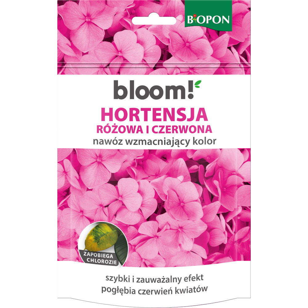 Biopon Bloom! Hortensja różowa i czerwona - nawóz rozpuszczalny 200g 1
