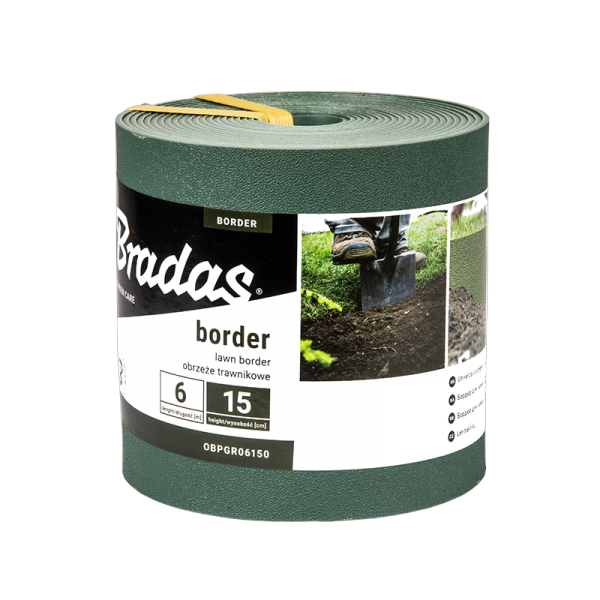Bradas obrzeże trawnikowe Border 6mx15cm zieleń 1