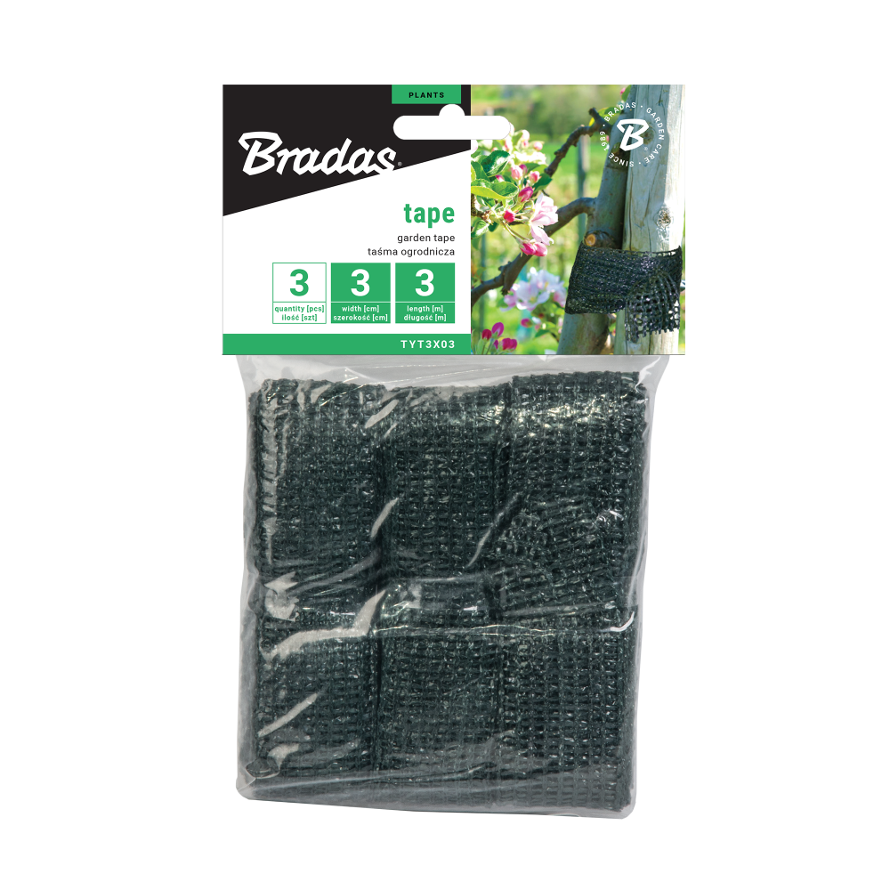 Bradas taśma ogrodnicza 3cm x 3m - SET / 3szt. 1