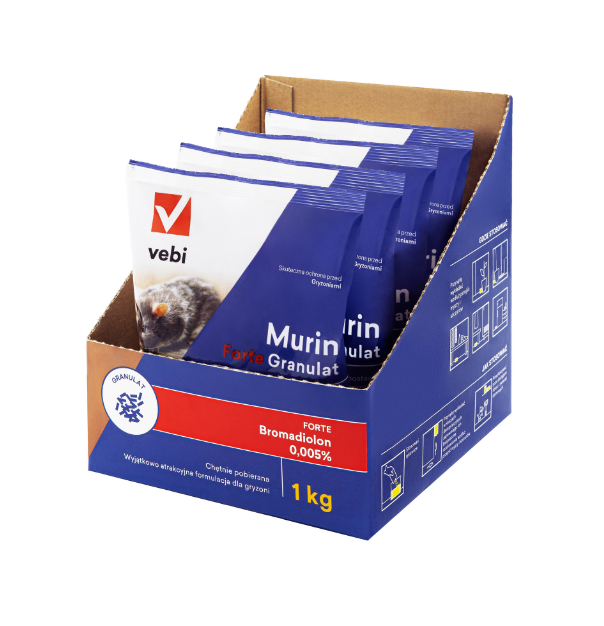 Trade Murin trutka Forte granulat  4x250g 1