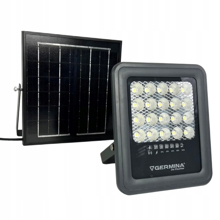 Germina naświetlacz LED z panelem solarnym Gemini 100W 1