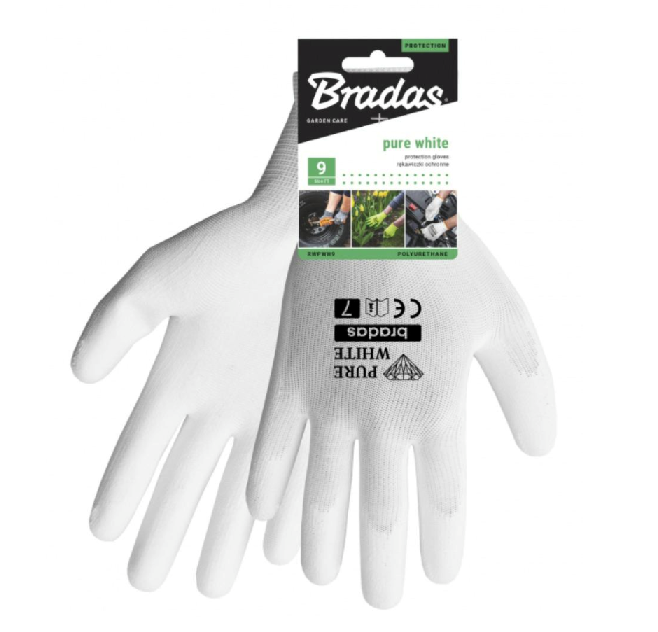 Bradas rękawice Pure White   9 1
