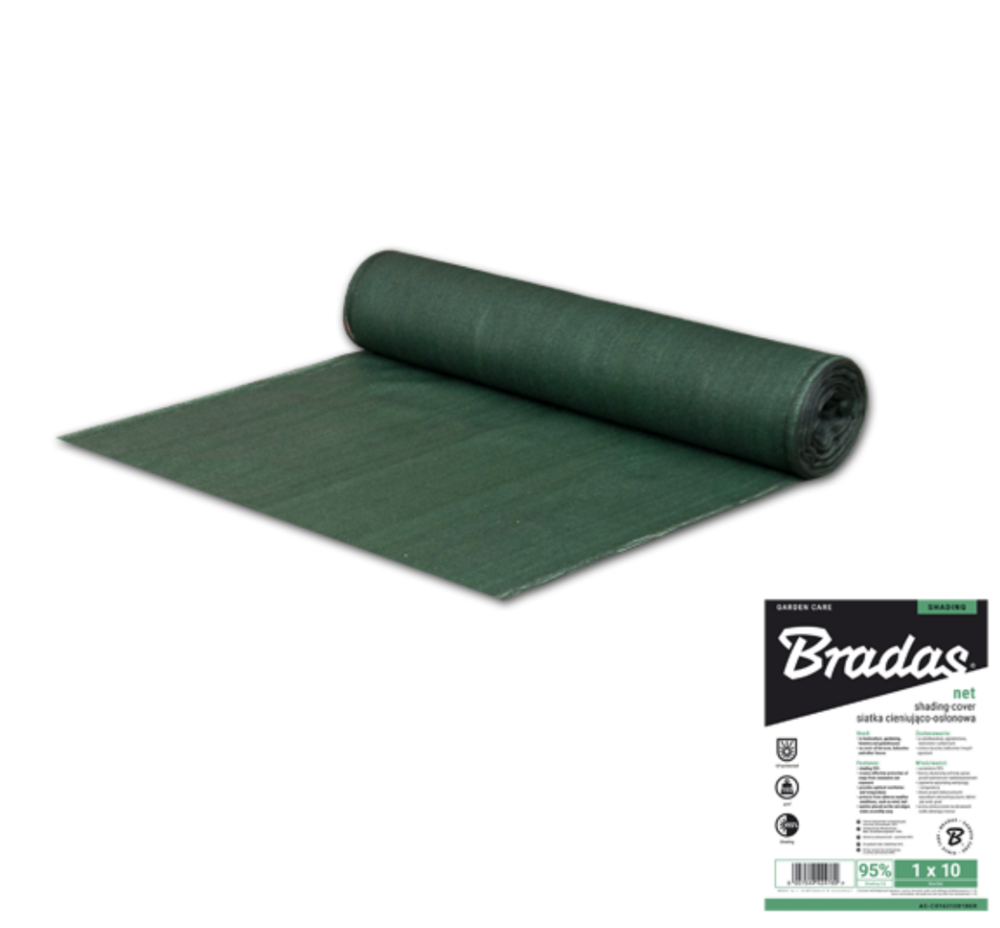 Bradas Siatka 1.5x25m 95% 160g cieniująco-osłonowa 1