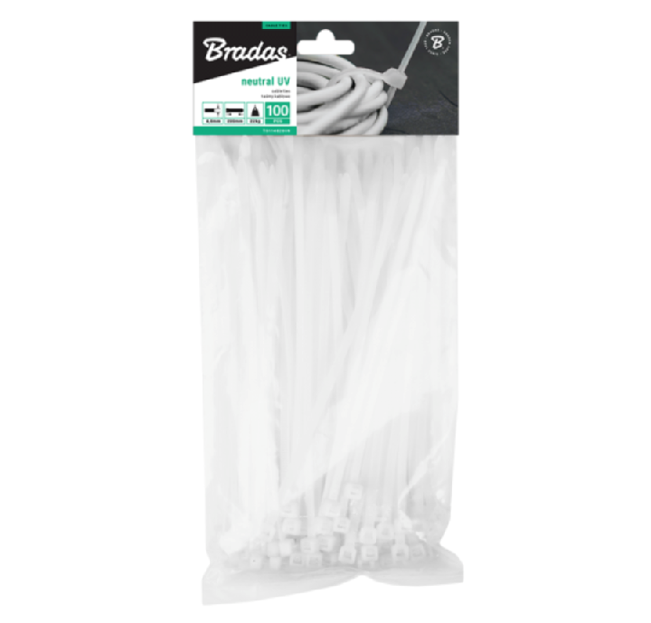 Bradas Taśma kablowa 4.8x500mm 100szt black 1