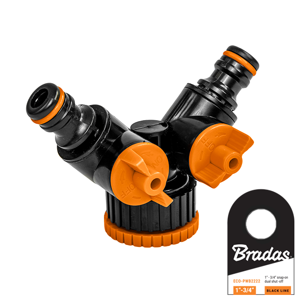 Bradas trójnik z dwoma zaworami PW2222 1