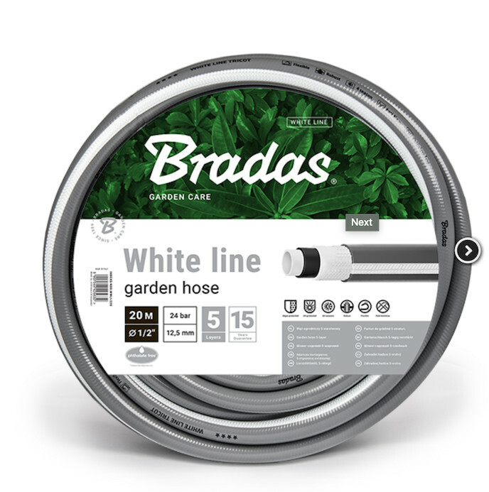 Bradas Wąż white line 1/2 50M 1