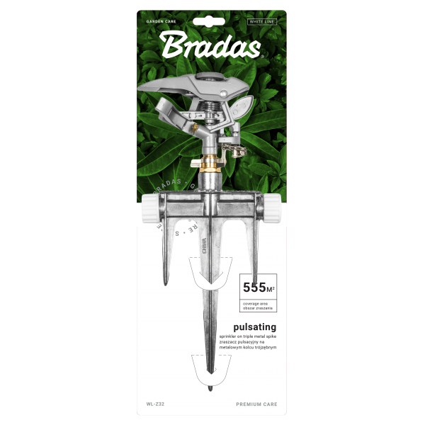 Bradas zraszacz pulsacyjny metalowy na kolcu Triton WLZ32 1