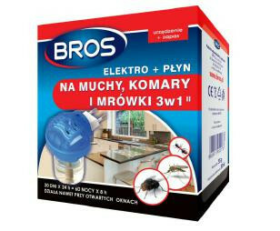 Bros elektro + płyn na komary / muchy / mrówki 1
