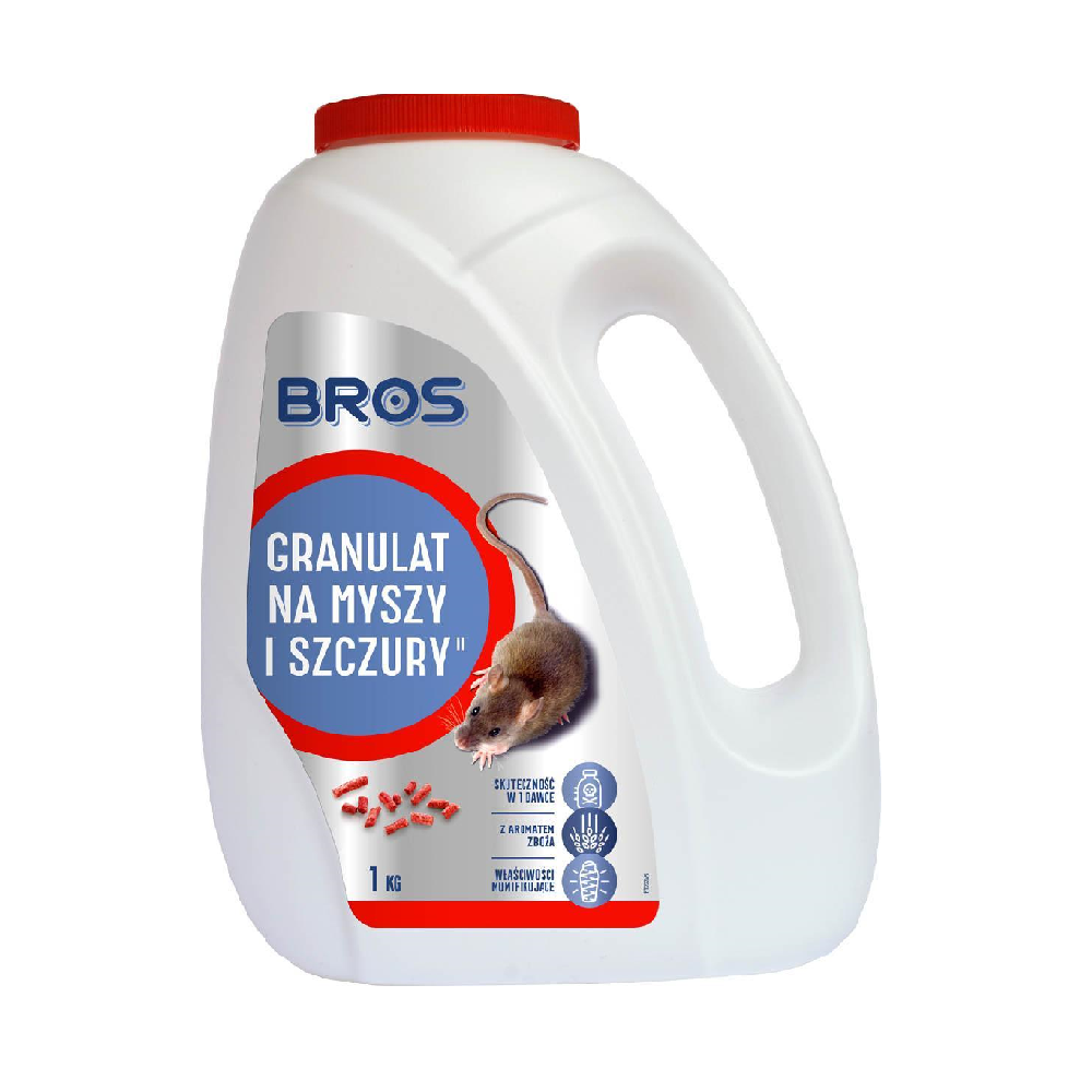 Bros trutka granulat na myszy i szczury 1kg 1
