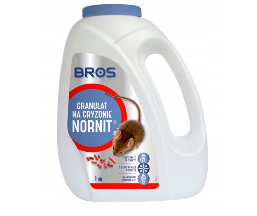Bros granulat na nornice 1kg Nornit 1