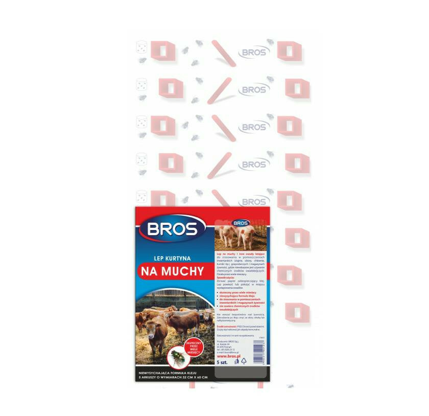 Bros lep płaski kurtyna 32x60 5-pak 1