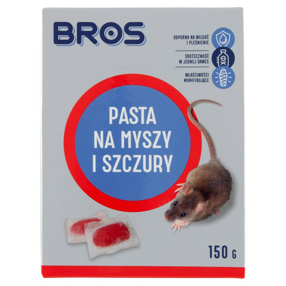 Bros pasta na myszy i szczury 150g 1