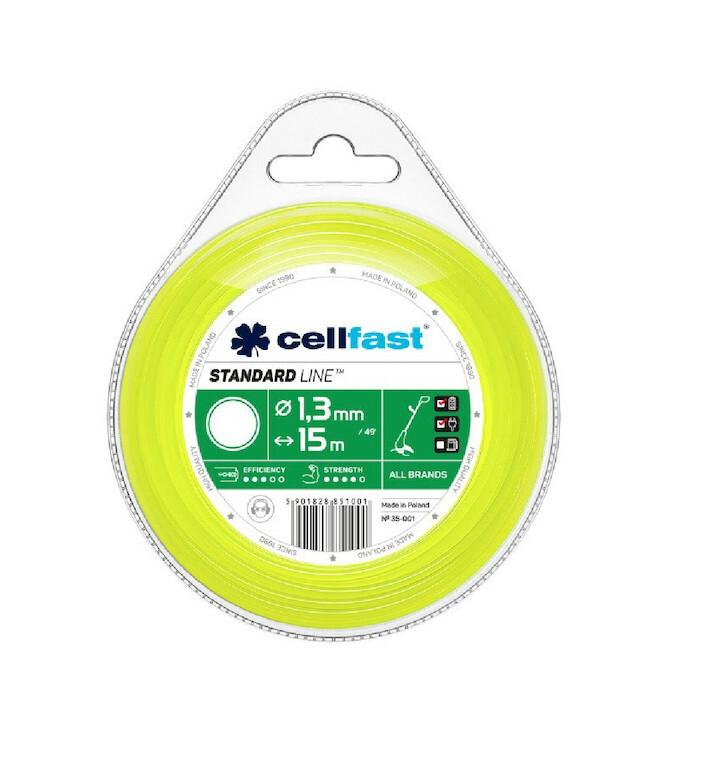 Cell-Fast żyłka tnąca kwadrat 2.4mmx15m 1