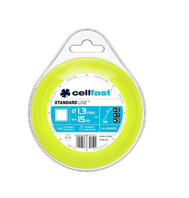 Cell-Fast żyłka tnąca kwadrat 3.0mmx15m 1