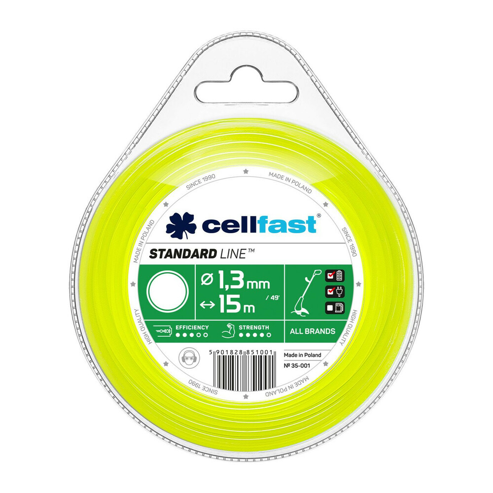 Cell-Fast żyłka tnąca okrągła 1.3mmx15m 1