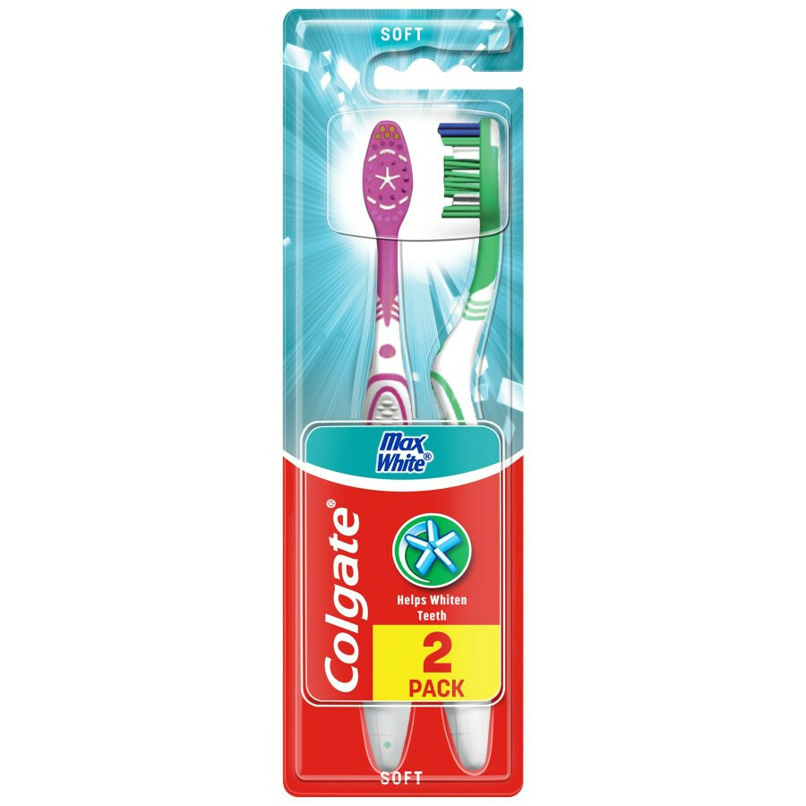 CH-Colgate szczoteczka 1+1gratis Max white soft 1
