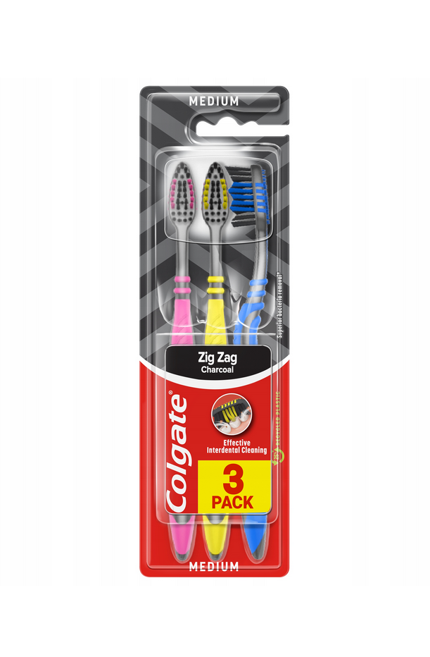 CH-Colgate szczoteczka 3szt zig zak charcoal medium 1