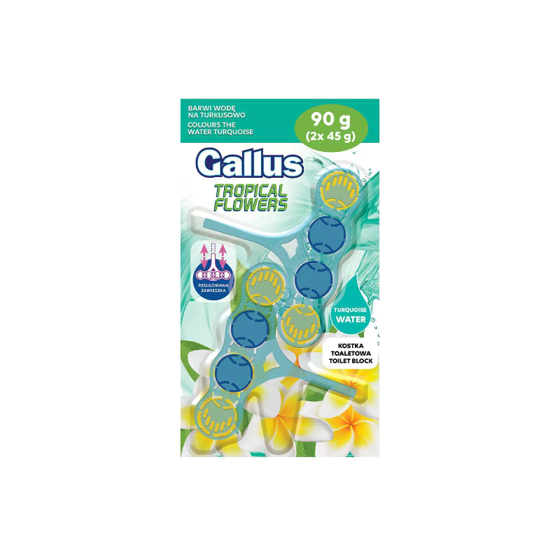 CH-Gallus kostka do WC 2x45g Tropical Flowers 1
