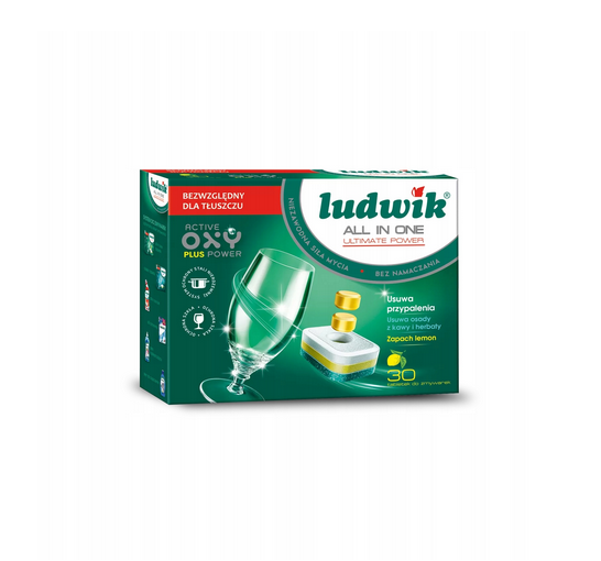 CH-Ludwik tabletki do zmywarek Lemon 30szt. All in One Maxx Power 1