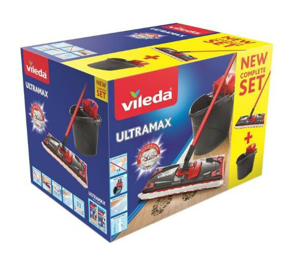 CH-Vileda komplet mop płaski + wiadro Ultramax 1