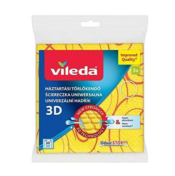 CH-Vileda ścierka 3D 2+1 gratis żółta 1