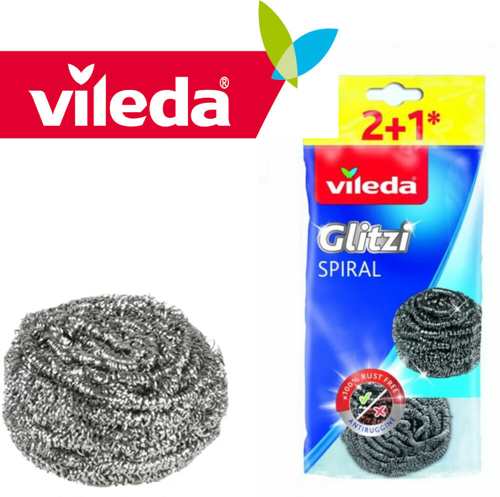 CH-Vileda zmywak spiralny Glitzi Spiral Inox 2+1 1