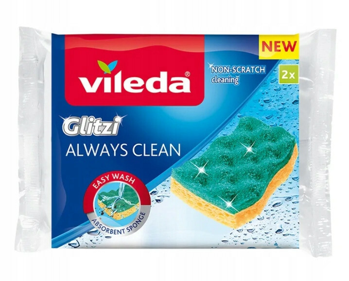 CH-Vileda zmywak wiskozowy Glitzy Always Clean 2szt 1