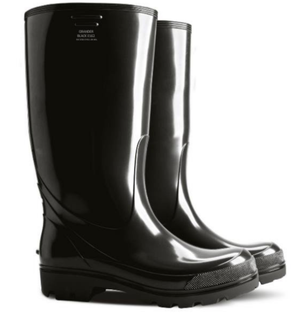 D0162 grander black kalosze męskie R.45 1