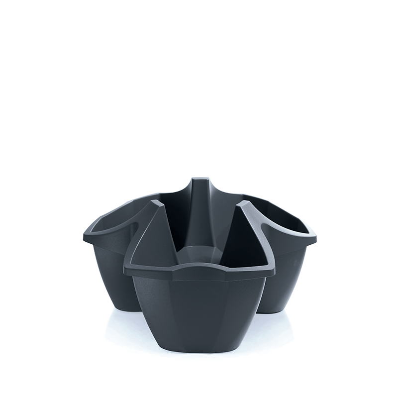 Doniczka DCRO480 crown antracyt 1