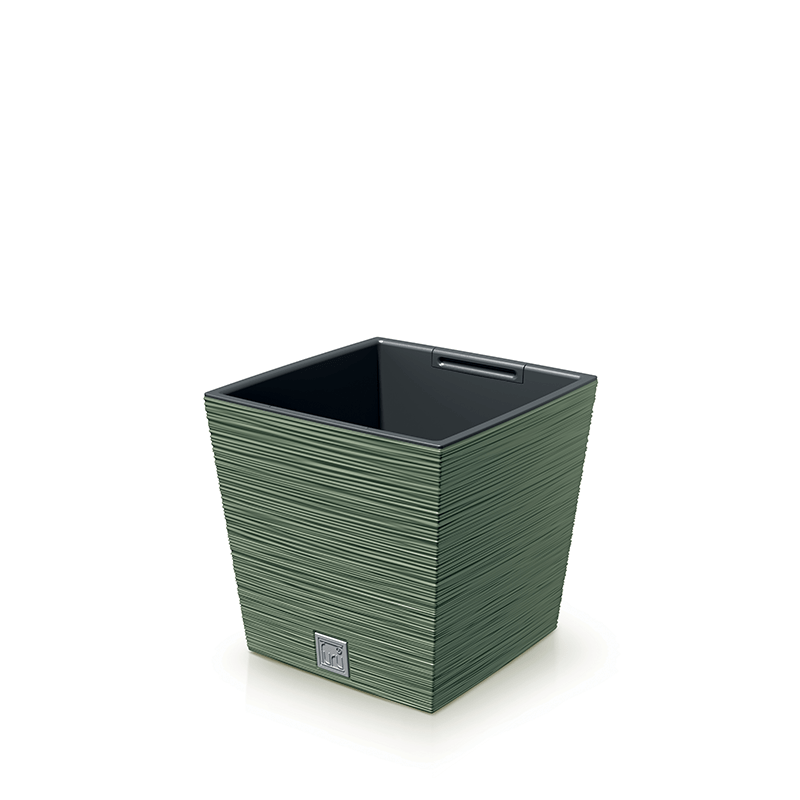 Doniczka Furu Square Low 240 ziemisty zielony 1