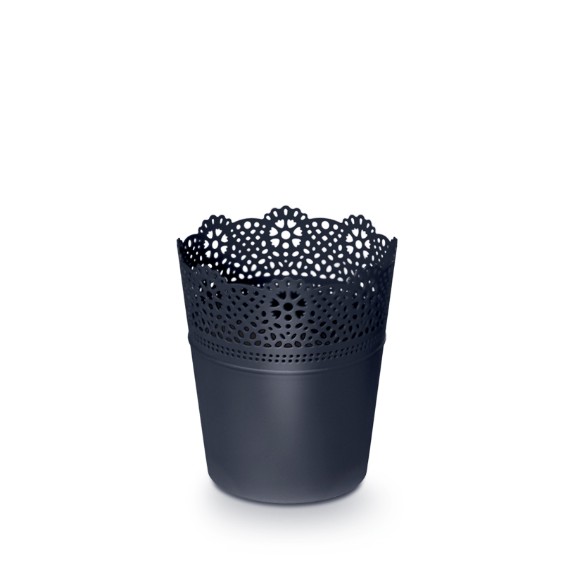 Doniczka Lace 135 antracyt 1