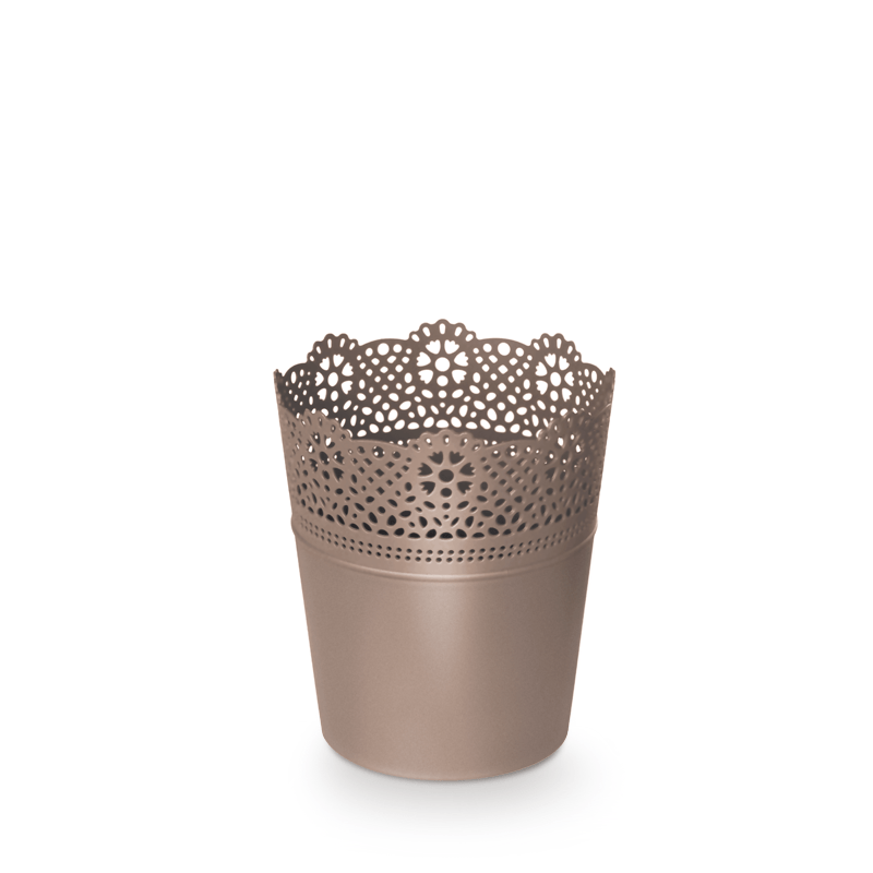 Doniczka Lace 180 mocca 1