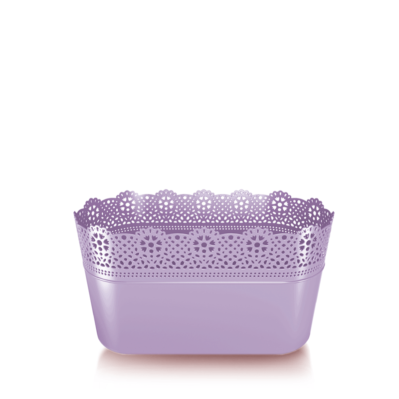 Doniczka Lace 285x135x155 lawenda 1
