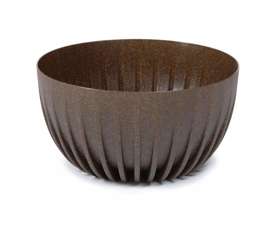 Doniczka misa Mira eco wood 240mm naturalne drewno 1