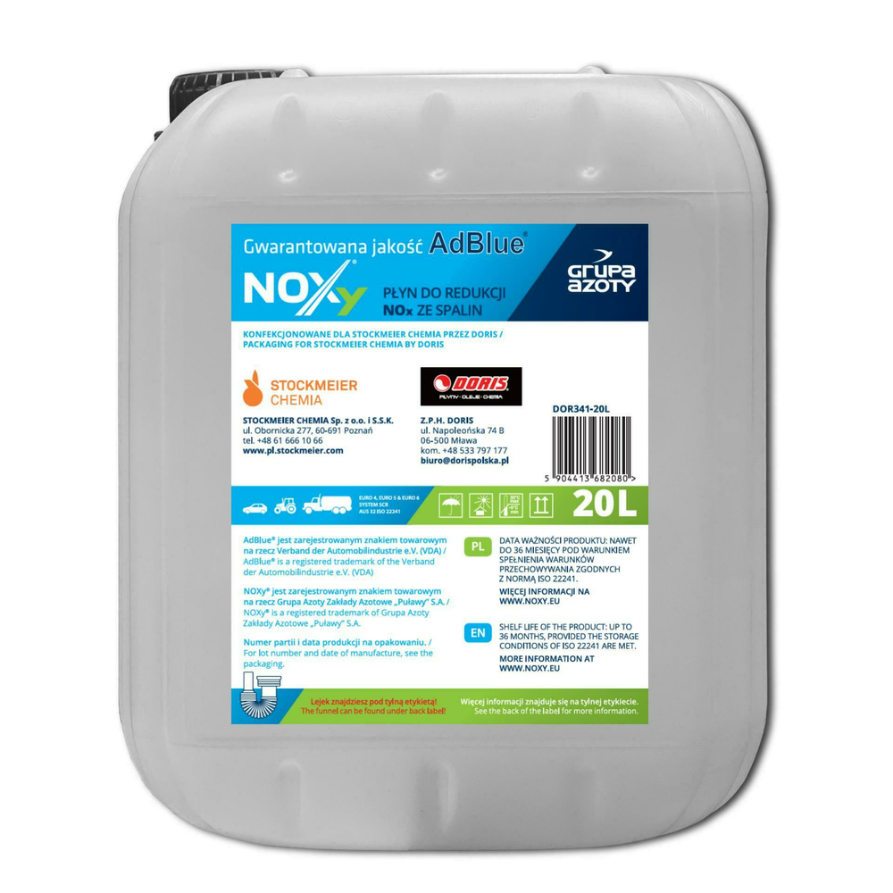 Doris Adblue Noxy z lejkiem 20L 1