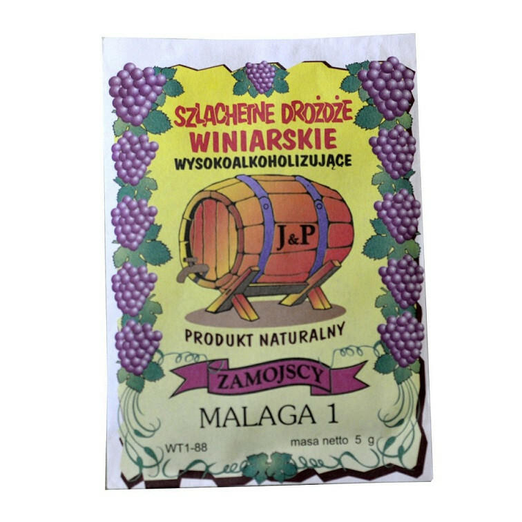 Drożdże winiarskie malaga 1
