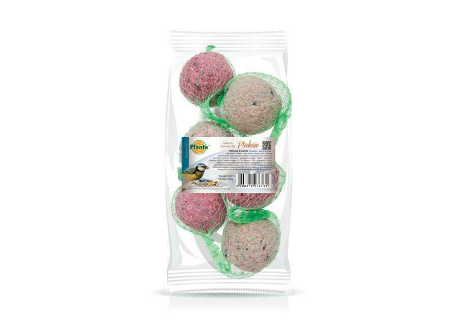 Fauna warkocz 6 kul mix 3 klasyczne 3 truskawkowe 600g 1