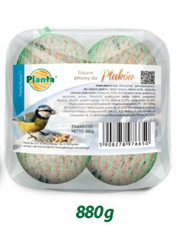 Fauna zestaw dla sikorek 4 kule duże na tacy 880g 1
