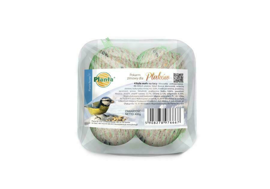 Fauna zestaw dla sikorek 4 kule małe na tacy 400g 1