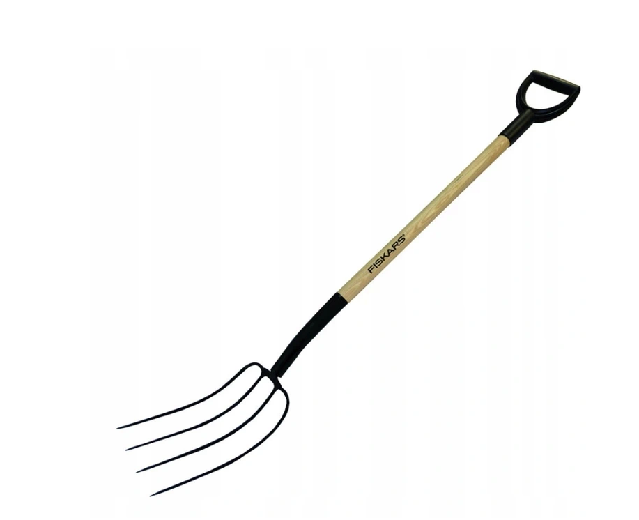 Fiskars widły 4-zębne drewno (250) 1