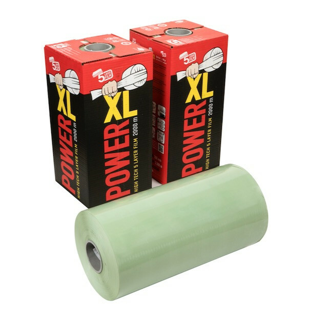 Folia do bel 500 Powerstretch XL zielona 2000m/22 mikrony 1