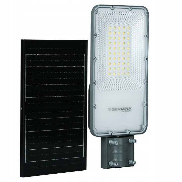 Germina lampa uliczna z panelem solarnym 100W / 2000LM + CZUJNIK 1