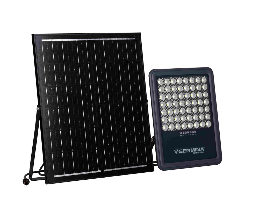 Germina naświetlacz LED z panelem solarnym Gemini 300W 1