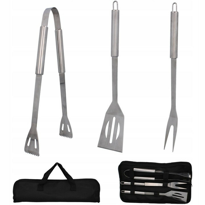 Grill łopatka / widelec / szczypce + Etui 1