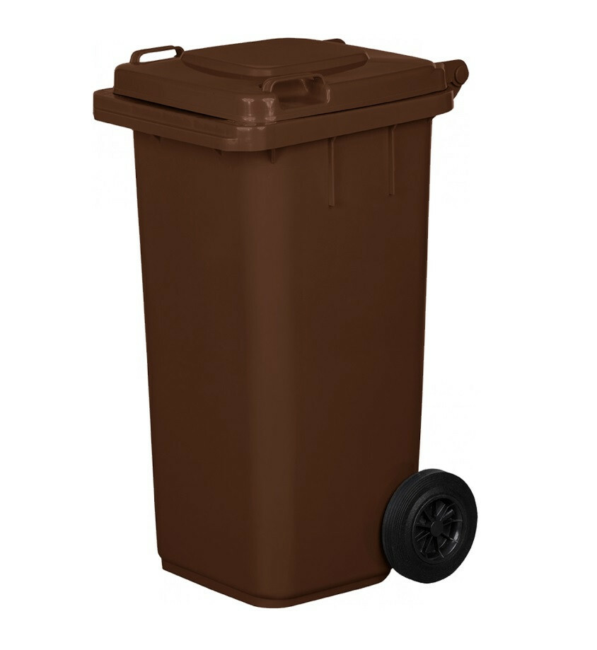 Kosz   120l na śmieci brązowy 1