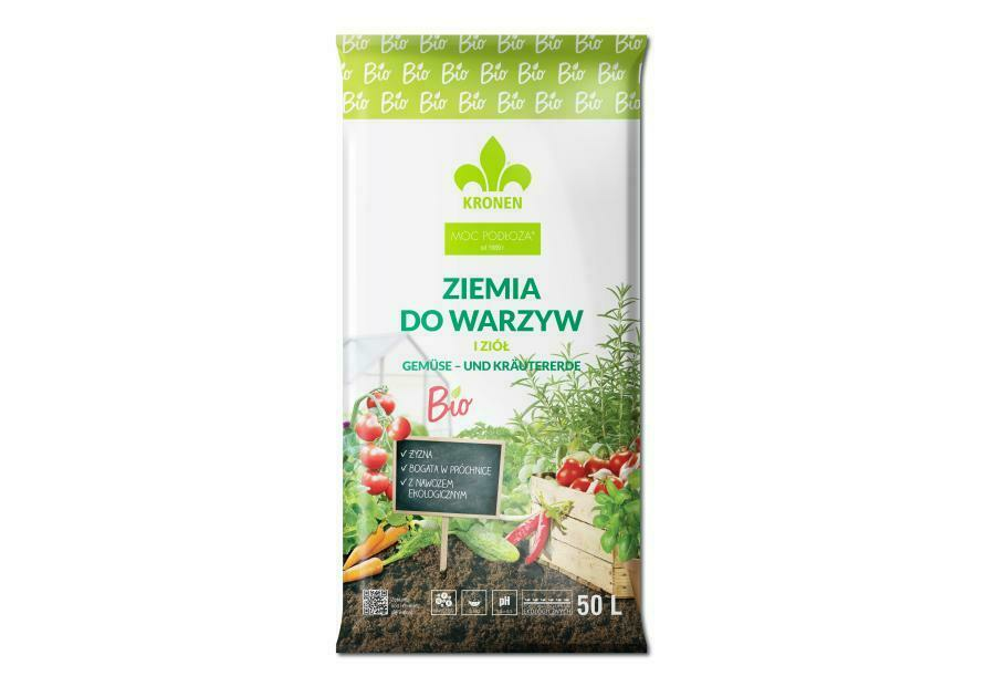 Kronen ziemia BIO do warzyw i ziół 50l 1