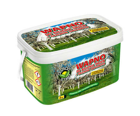 Ogród wapno do bielenia 2kg wiaderko 1