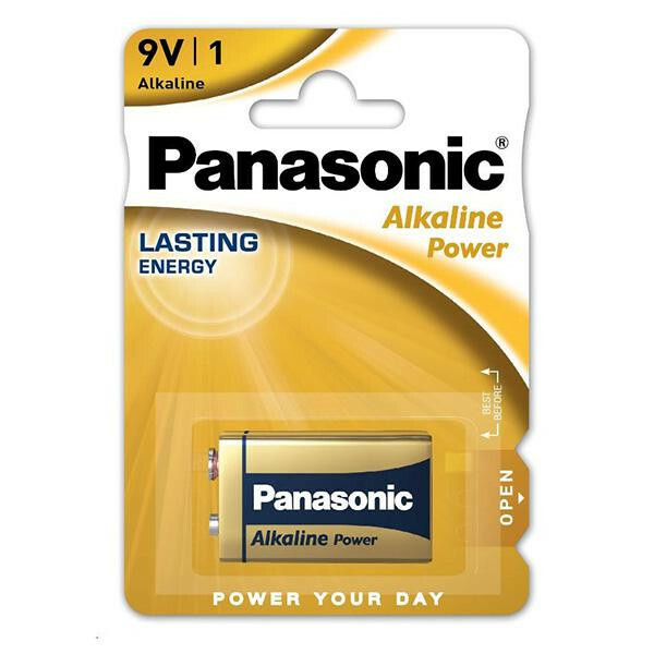 Panasonic baterie 9V prostokątna alkaliczna 1